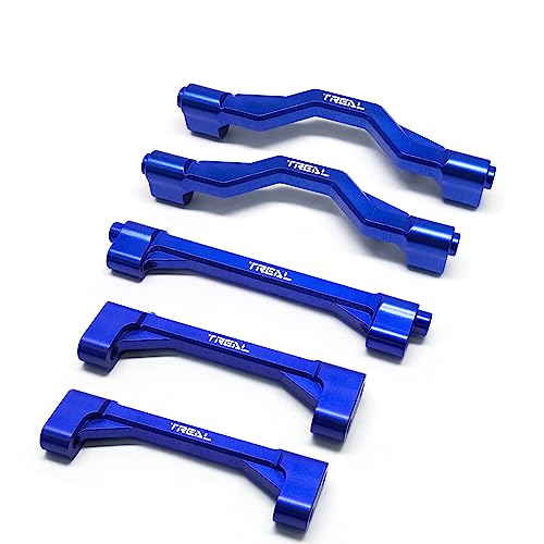 Croisillons Losi LMT Treal alu bleu pour éviter la casse du châssis