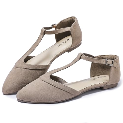 Ataiwee Women's Wide Fit Flat Shoes for Summer - Pointed T-Strap Style Adjustability
| Ataiwee Women's Wide Summer Flat Shoes - Pointed T-Strap Design Adjustable Fit
| Ataiwee Women's Summer Wide Flat Shoes - Pointed T-Strap Adjustable Style