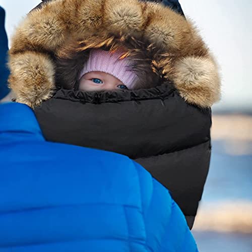 Meiry Stroller Footmuff Universal Baby Bunting Bags（Delivered In 14 Days）, Winter Thicken Warm Pram Footmuffs, Baby Swaddle Blanket, Weatherproof Sleeping Bag For Pushchairs, 0-36 Months (Black) #TOP2