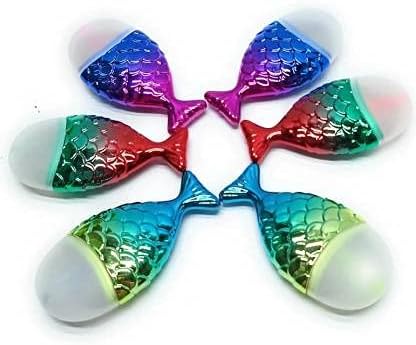 Fusine ( Pack of 6 ) Mermaid Highlighter Pen | Pink, Purple, Orange, Yellow, Green, Blue