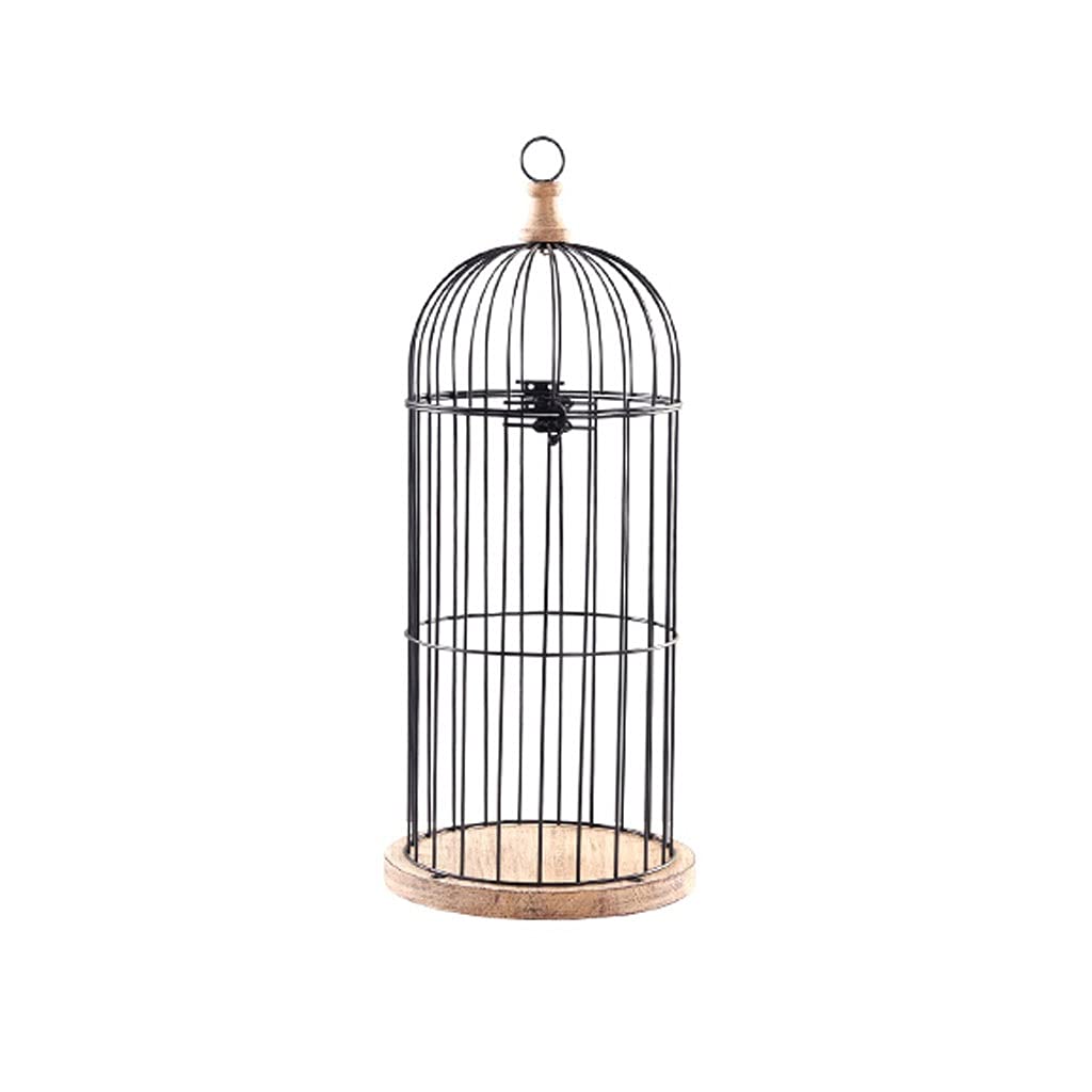 Cage a oiseaux decorative retro grand modele en fer pour deco de salon et plantes