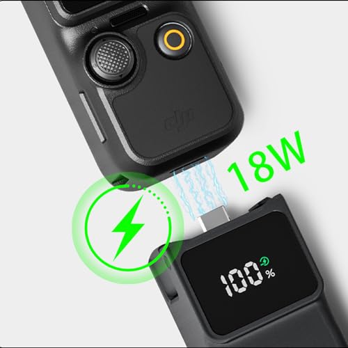 Image of Pocket3 /4 Battery Handle For DJI osmo Pocket 3 Extended Accessories 5000mAh provides 180 Minutes Mobile Power With MINI Tripod Battery Handle（USB-C Does not support all output） (DJI osmo Pocket 4)