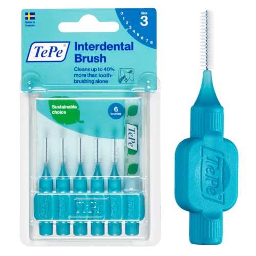 Interdental Brush Blue 0, 6 mm 6S für Anwender, ideal für den täglichen Einsatz, mit Ref. 7317400011776