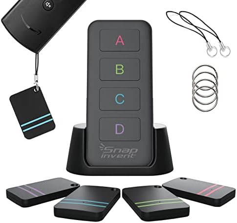 Key Finder Items locators trackers – Keychain Anti Lost Tag Beeper Locator Set to Find Your Belonging Items and TV Remote Control Quickly – New 2022 Model