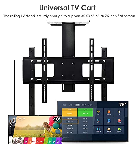 Soporte móvil REMYS para TV de 50 a 75 pulgadas negro miniatura 4