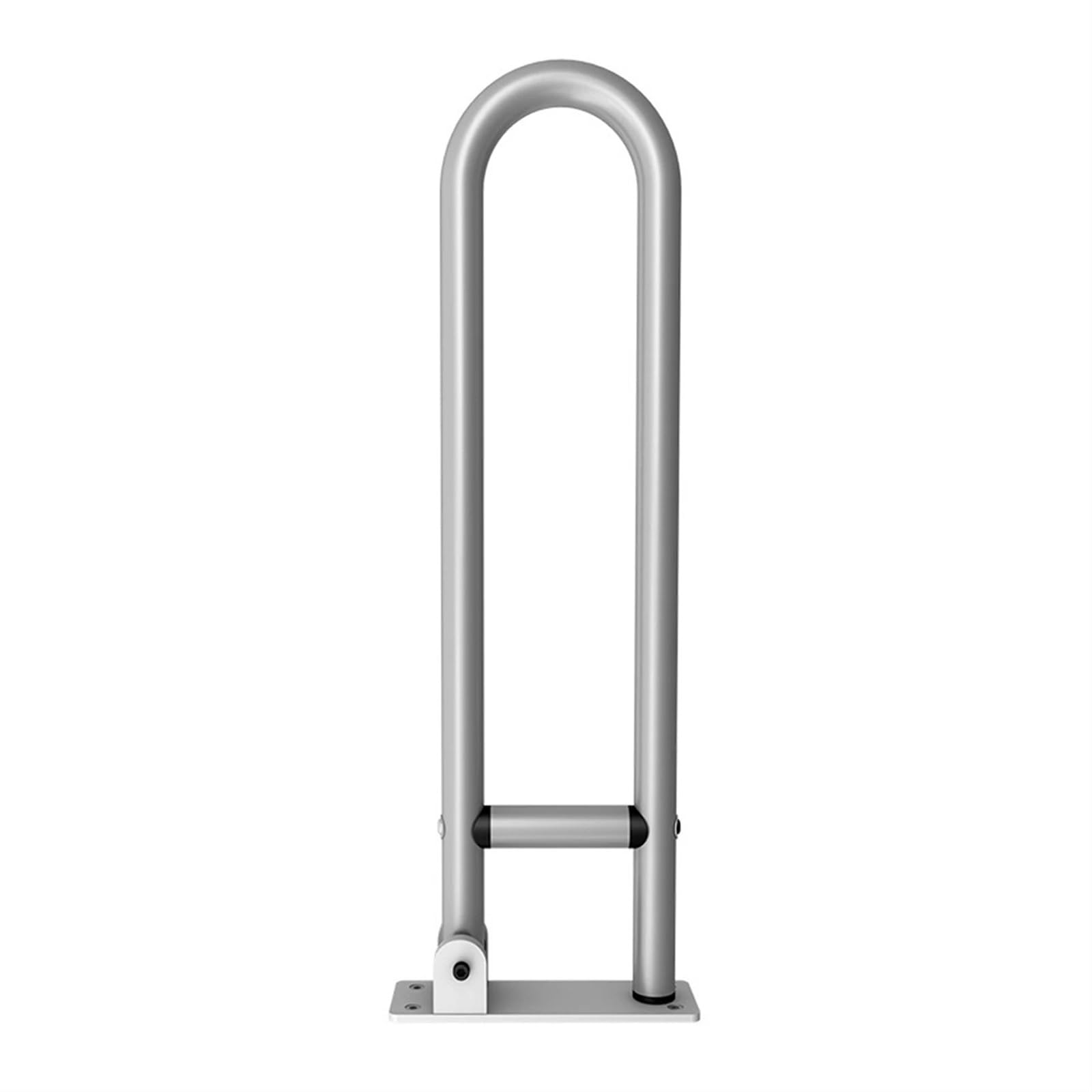 Barra abatible baño Barra de Agarre for baño, manija abatible con Tornillo, Barra Seguridad for Inodoro, Manual, Equipo Cuidado(Silver)