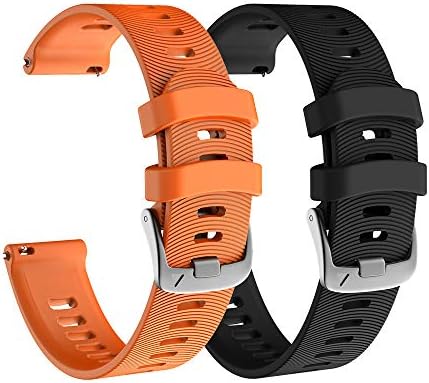 NotoCity for Garmin Forerunner 645 Strap/245 Strap, 20mm Replacement Strap Soft Silicone for Vivoactive 3 Music Vívomove HR Forerunner 645/245 Music