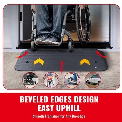 Happybuy Upgraded Rubber Threshold Ramp, 1.5