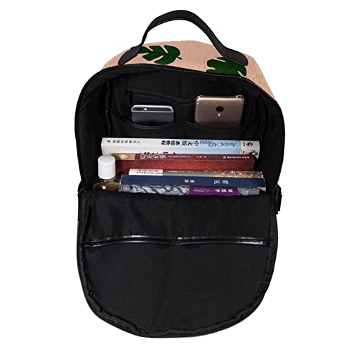 Mochila ligera de diseño botánico multicolor con correas adaptables 5
