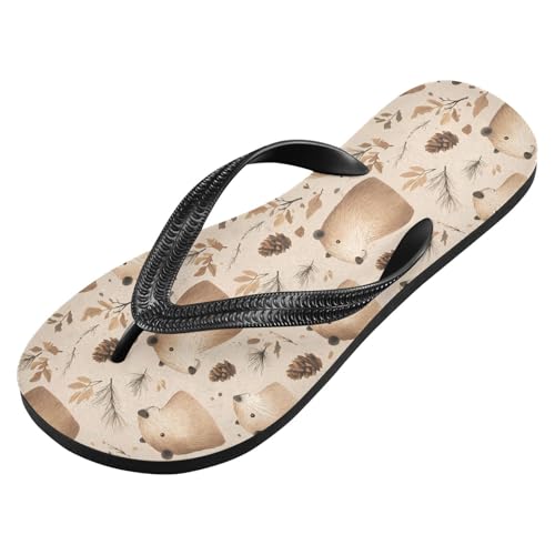 Capybara Cartoon Flip Flop Sandal for Women Men, Casual Beach Slippers Indoor Outdoor XS2