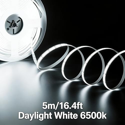 Tira LED COB 5M 24V 6500K Luz Blanca Fría miniatura 2