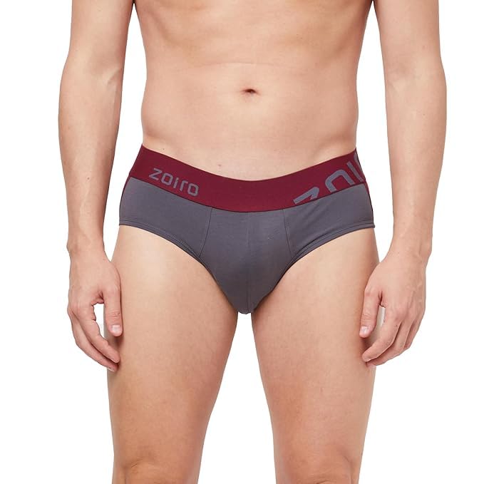 zoiro Men's Brief | Soft Band | Soft No-Marks Elastic | Breathable Innerwear | Pack of 1 | Color May Vary-picture-46