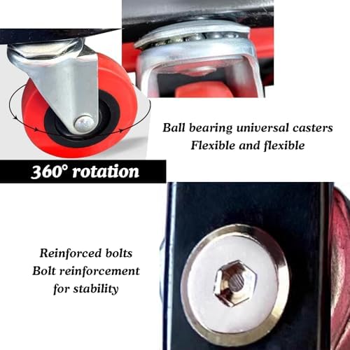 Z Creeper Seat - 2-in-1 Mechanic Stool with Wheels, Low Profile Design for Auto Garage, Comfortable Vehicle Maintenance, Rolling Creeper for Car Repairs, & Portable