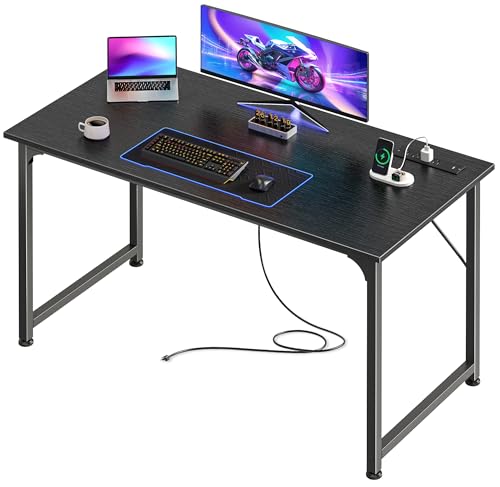 PRAISUN 40 X 20 Inch Computer Desk with Power Outlets