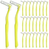 Cantidad suficiente: recibirás un total de 30 cepillos interdentales en forma de L en color amarillo, que son suficientes para tu uso diario y reposición, también puedes compartirlos con familiares o amigos
