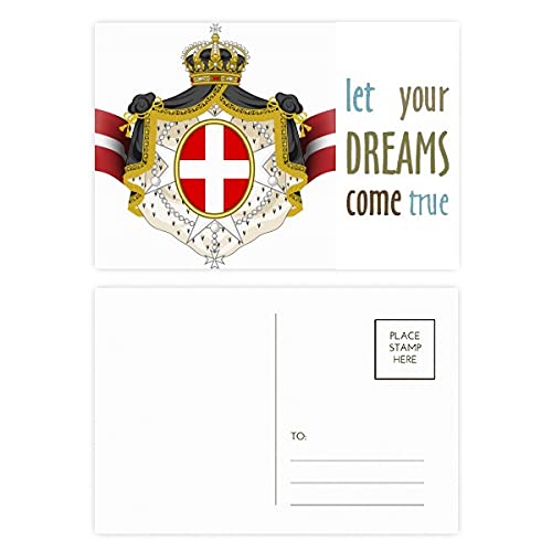 Tarjetas de agradecimiento con diseño de Dinamarca, pack de 20 notas para eventos especiales