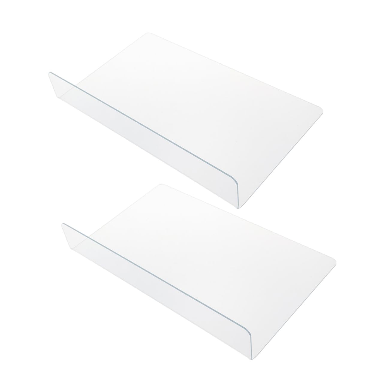 Cabilock 2Pcs Shower Splash Guard Transparent Water Barrier for Bathtub Corners Water Stopper to Maintain Dry Bathroom Floor Easy Installation Cleaning