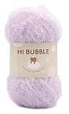 NASKA 毛糸 ハイバブル (HI BUBBLE) 並太 90g 約 215ｍ Col.15 うすパープル 系 N-107