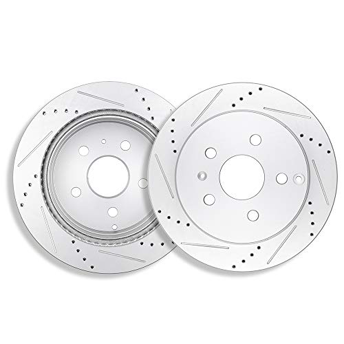 Brake Rotors,ECCPP 2pcs Rear Brake Discs Rotors Brakes Kits fit for 2010 2011 2012 2013 2014 2015 2016 2017 for Chevy Equinox,2010-2017 for GMC Terrain