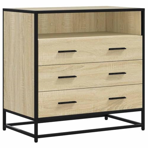 vidaXL Commode chêne Sonoma 70x41x70 cm Bois d'ingénierie, Coffre, Commode, Armoire avec tiroirs, coffres, commodes, Armoire de Rangement