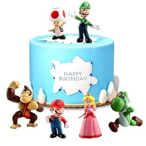 EKKONG Taartfiguren, mini-figuren, taartdecoratie, mini-figuren, set, verjaardagsfeest, cupcake-figuren, party…