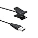 BeneStellar for Fitbit Alta Charger with Reset Button,2-Pack 1ft+3ft Replacement Charging Cable Cradle Dock Adapter for Fitbit Alta Fitness Wristband (Black)