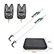 Fischerei-Bissanzeiger und LED-Swinger-Set Blaue LED-Lichtfischerei-Alarmanzeigen (B1137)