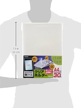 Amazon.co.jp: ナカバヤシ クリアホルダー A4判 30枚 CH1033C