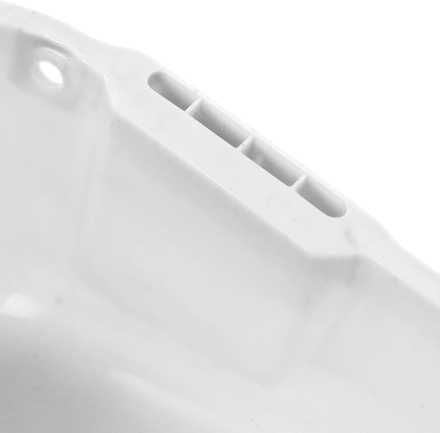 Heavy Duty Dustpan Plastic Large Capacity Double Handle Wear Dust Pan for Drying Industrial Sand Handling and Rubbish Removal PP Plastic 44 x 38 x 18cm (White)
