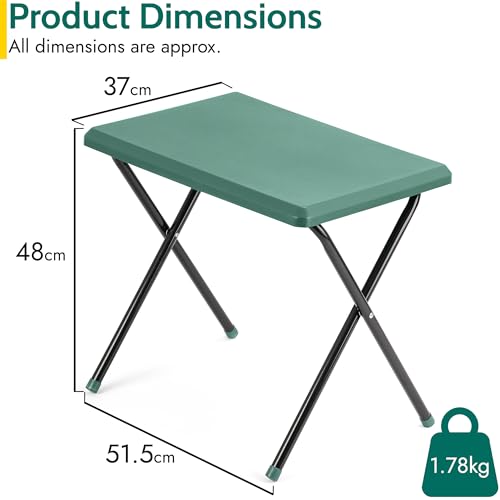 Trail Small Folding Camping Table, Lightweight Compact Portable, Non-Slip Surface, Outdoor Picnic, Barbecue, Beach, Garden, Caravan - Image 3