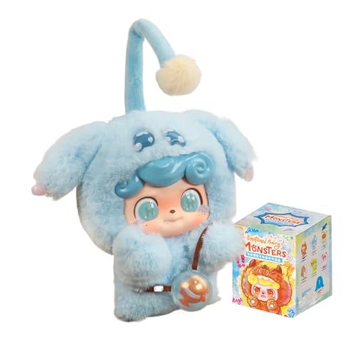 Q.Kid Emotional Hairy Monsters Series Blind Box Action Figures Mystery Collectible Toys Random Surprise Gift for Birthdays Christmas Desktop Ornaments Display Collectors,1 PC