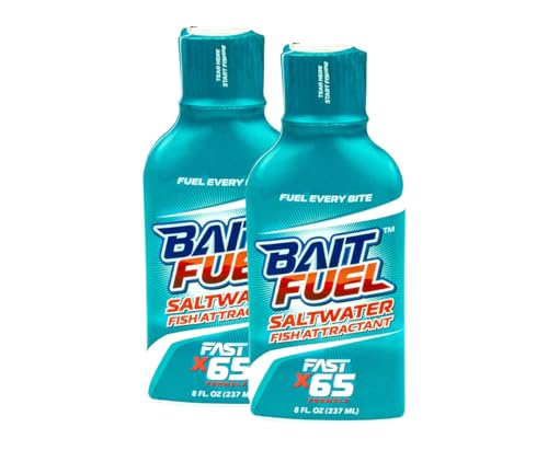 BAITFUEL X65 Saltwater Formula Gel for Fishing: The Supercharged Saltwater Fish Scent Technology with Powerful Attractants and Taste Enhancers That Fish Bite | 5 oz., 2-Pack