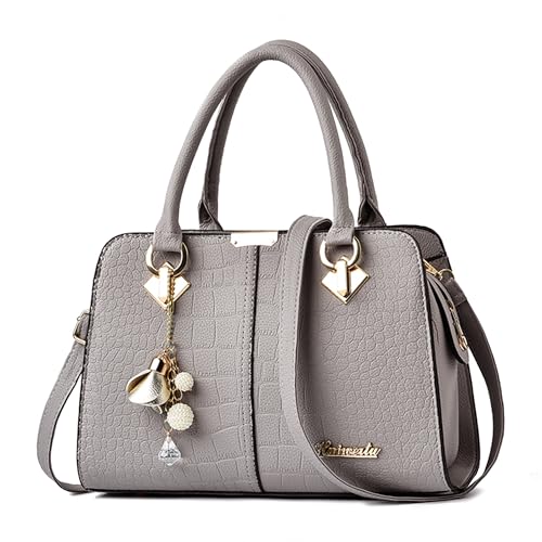 DIRRONA Borsa A Mano Donna Con Ciondolo Elegante In Pelle