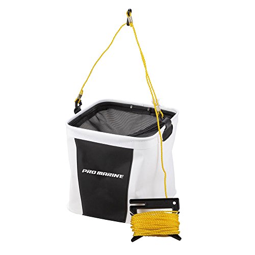 PRO Marine AEC070-24 EVA Hypermesh Inverted Bucket, DX Square, 9.4 inches (24 cm), Random Color, Black and White