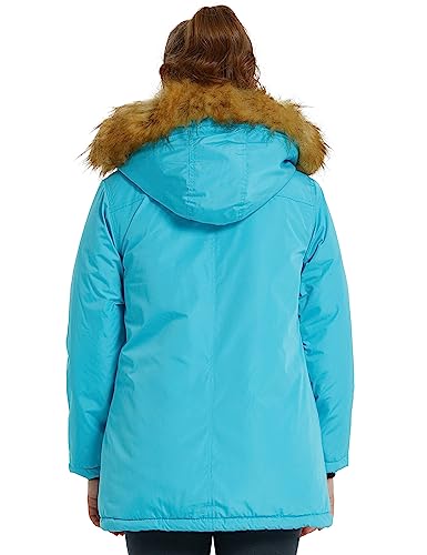 Veste matelassée d'hiver en coton résistante à l'eau pour fille