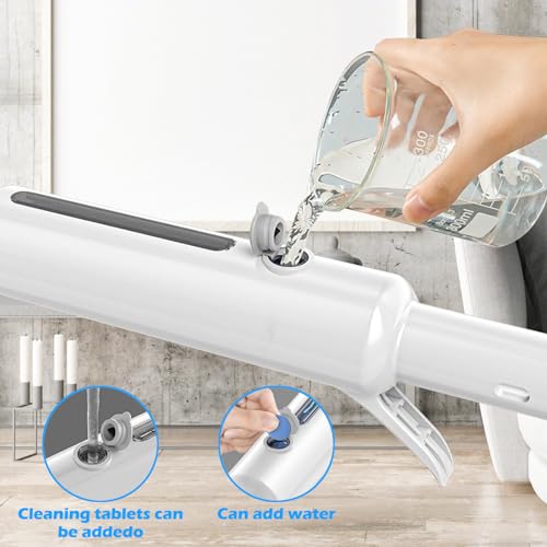 Image of 3 in 1 Squeegee for Window Cleaning, 59'' Long Glass High Window Cleaner with Spray Extension Rod and 12'' Rubber Lip, Combinable Squeegee for Car Sliding Door Shower Glass Door