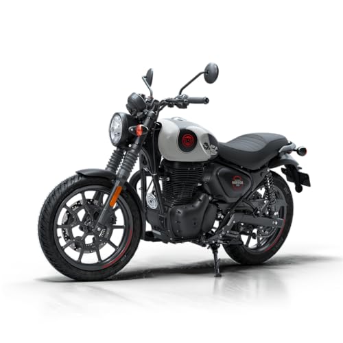 Image of Royal Enfield Hunter 350 with Disc & Alloy Wheels Motorcycle (Tokyo Black) Booking for Ex-Showroom Price