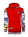 SCREENSHOT-H11062 Mens Urban Hip Hop Premium Fleece Hoodie - Pullover Streetwear Pop Art Patch & Print Fashion Hooded Sweatshirt-Red-Medium