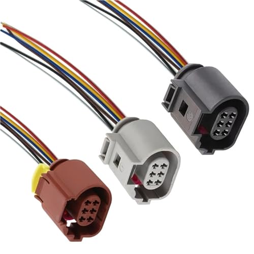 Connecteur de bobine d'allumage femelle 6 broches 1J0973713G avec câble de 15 cm - 2