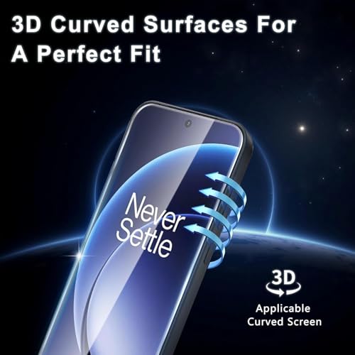 Image of Mr.Shield [2 Pack] Easy-X Tempered Glass Screen Protector for Oneplus 15 | 9H Hardness Guard, Military Grade Shatterproof, Easy Installation Tray, HD Clarity, Case-Friendly