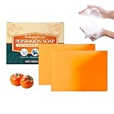 Clawrex Presimmon Soap, 2 Stück Natürliche Kaki Seife, Kaki Seifenstück für Frauen & Männer,...