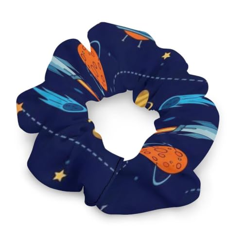 Women Girls Secure Hold Space Spiral Scrunchie for Office