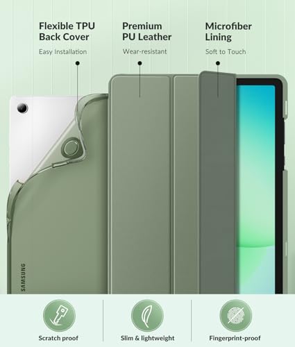 Image of MoKo Case for Samsung Galaxy Tab A11+ Plus 11 inch 2025, Celadon