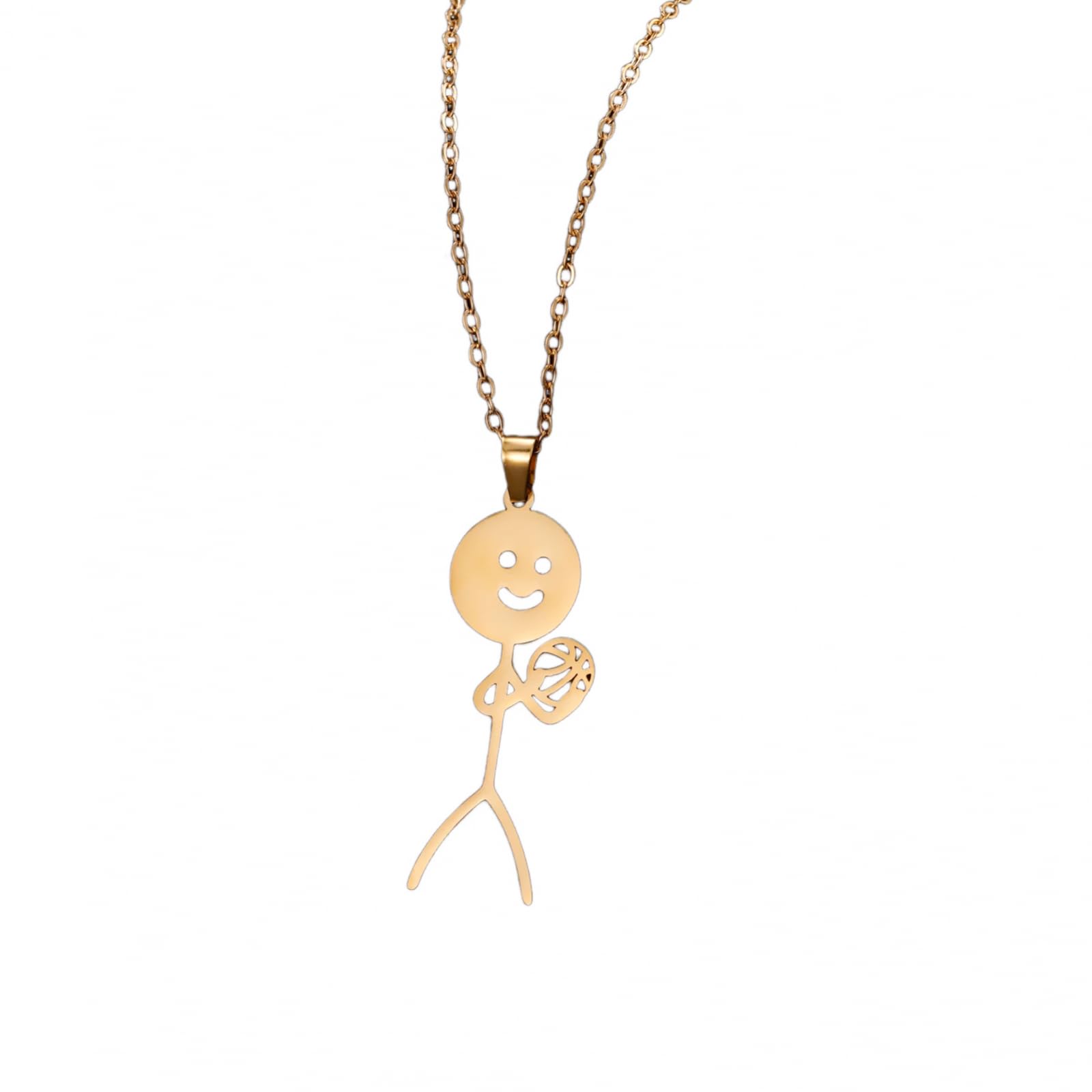 Collar de voleibol Stickman antialérgico que no se oscurece para collares de atletas 4