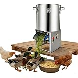 Processore per mangimi per pollame, smerigliatrice in acciaio inossidabile da 1800 W, 3500 giri/min, uscita 50-120 kg/h, adatta per allevamenti e allevamenti di bestiame