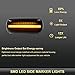 Gempro Side Marker Light LED Amber Sequential Dynamic Side Turn Signal Lights Assembly Compatbile for Audi A4 S4 B6 B7 A6 C5 TT A8, Direction Indicator lamp 2Pcs