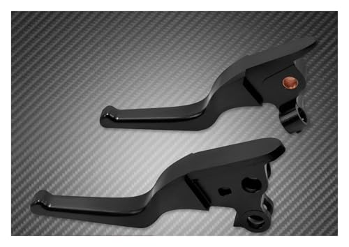 Levier d'embrayage de frein court 3 doigts en aluminium pour poignées de moto Harley Touring