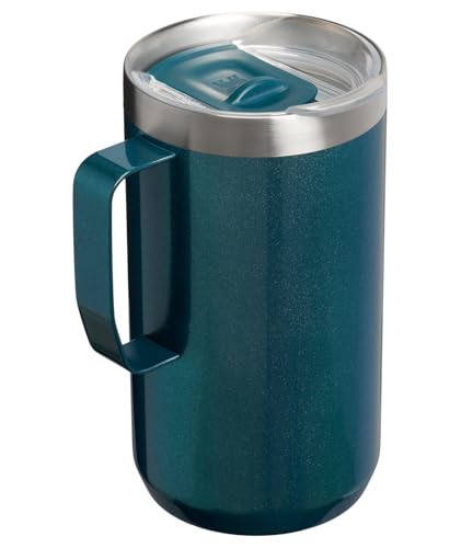 Image of STANLEY Everyday Camp Mug 24oz | Drink Through Lid | Cup for Coffee, Tea and Drinks | Insulated Stainless Steel Coffee Mug | BPA-Free | Ponderosa Shimmer
