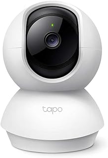 Tapo C200 360° 2MP 1080p Full HD Pan/Tilt Home Security Wi-Fi Smart Camera| Alexa Enabled| 2-Way Audio| Night Vision| Motion Detection| Sound and Light Alarm| Indoor CCTV White