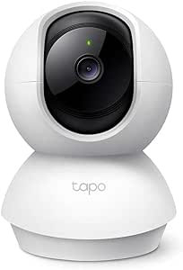 Tapo TP-Link C200 WLAN IP Kamera Überwachungskamera (Linsenschwenkung- und Neigung, 1080p-Auflösung, 2-Wege-Audio, Nachtsicht zu 9m, bis zu 128 GB lokaler Speicher auf SIM Karte) Weiß asin的图片